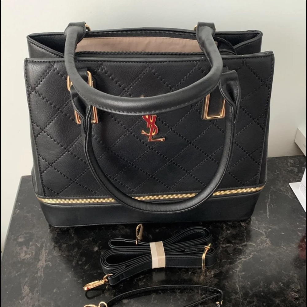 FASHIONISTA Black Large Handbag New